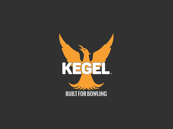Kegel logo with an orange phoenix and white "KEGEL" wordmark, tagline "Built for Bowling"